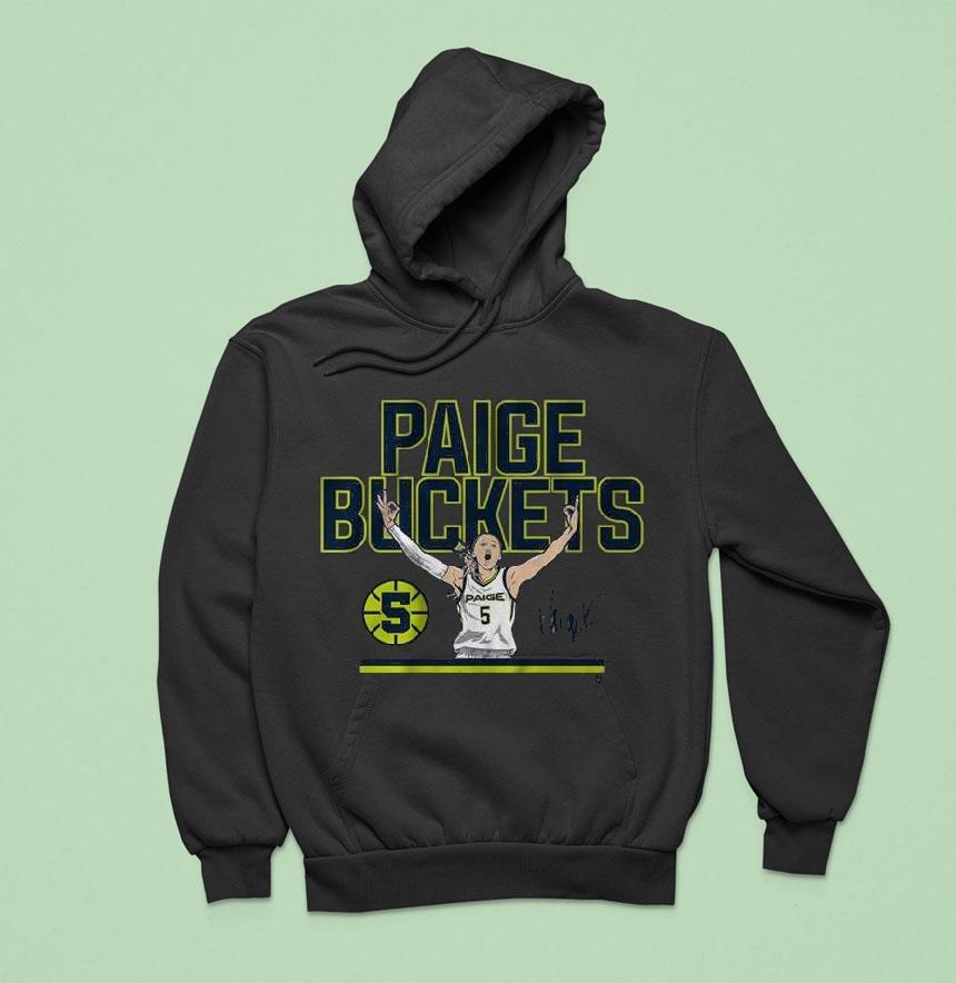 Paige Bueckers Buckets Stripe Signature Shirt Paige Bueckers Buckets Stripe Signature Shirt