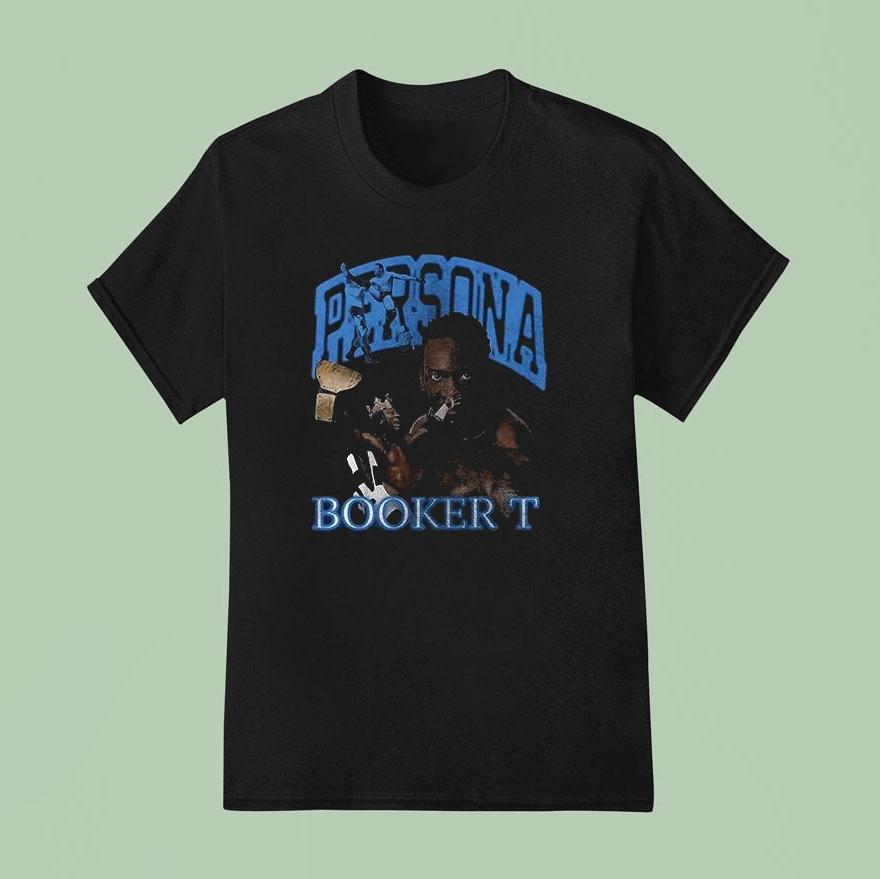 Persona Wrestling Booker T Graphic Repeat Neon Shirt