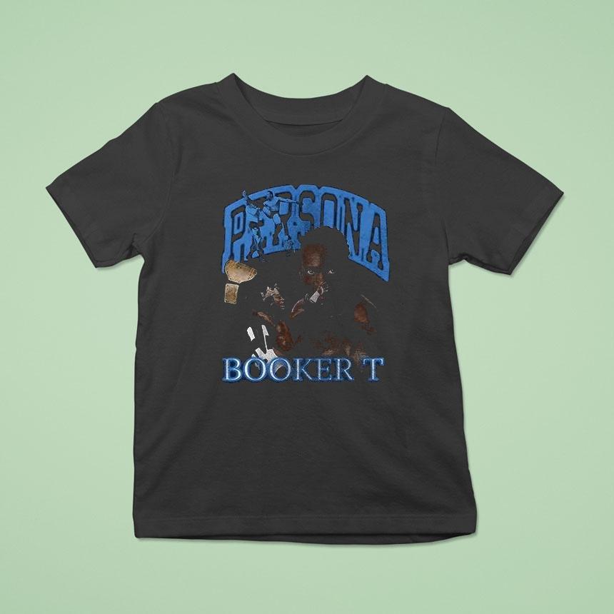 Persona Wrestling Booker T Graphic Repeat Neon Shirt