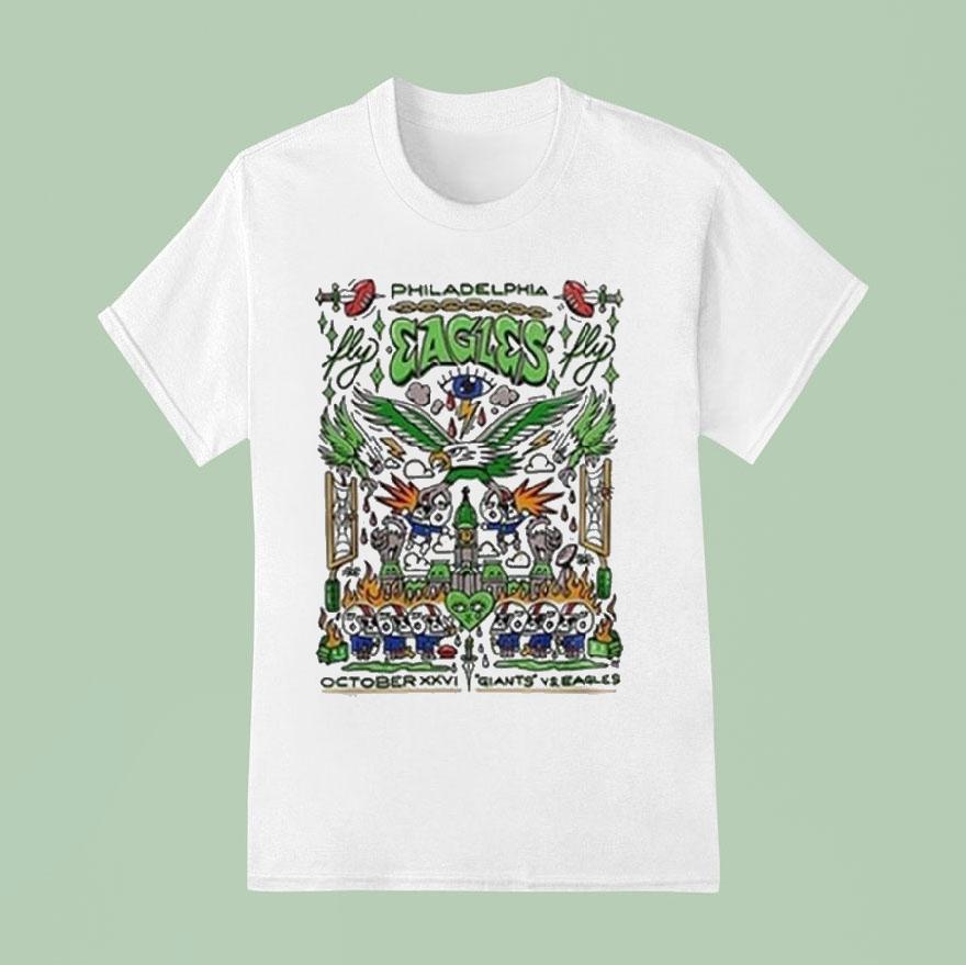 Philadelphia Eagles Vs New York Gians Week 8 2025 Shirt