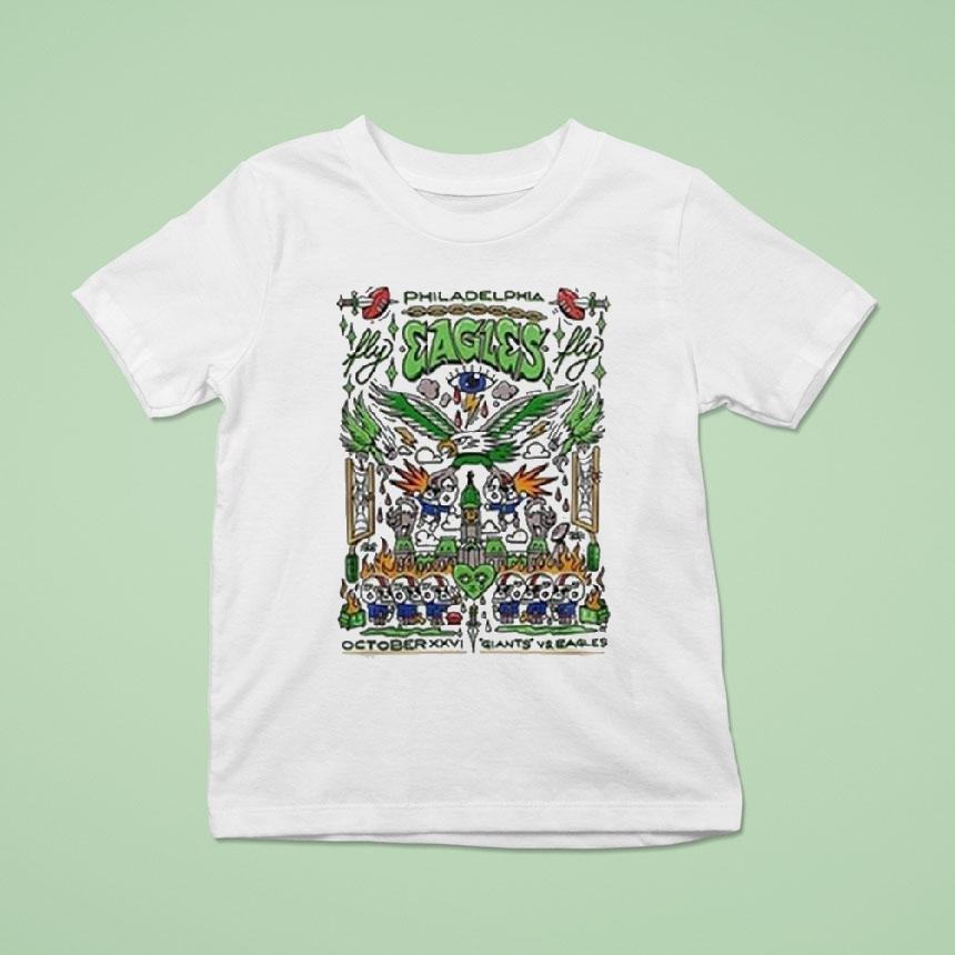 Philadelphia Eagles Vs New York Gians Week 8 2025 Shirt