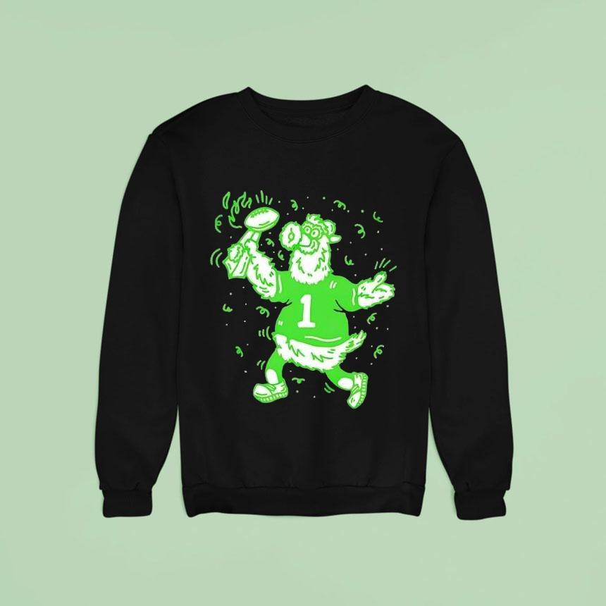 Phillie Phanatic Philadelphia Phillies Mascot Style Of Eagles Football Shirt Phillie Phanatic Philadelphia Phillies Mascot Style Of Eagles Football Shirt