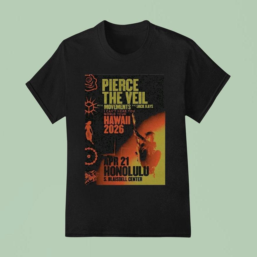 Pierce The Veil Neal S. Blaisdell Arena, Honolulu 2026 Shirt