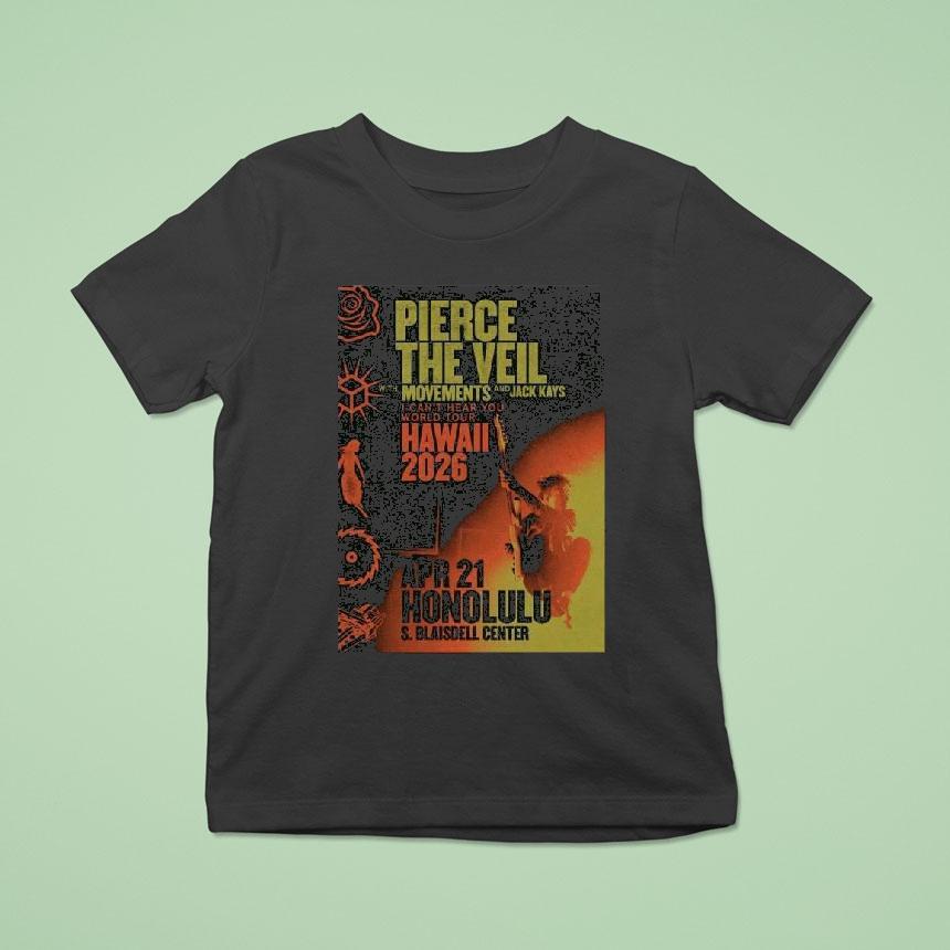Pierce The Veil Neal S. Blaisdell Arena, Honolulu 2026 Shirt