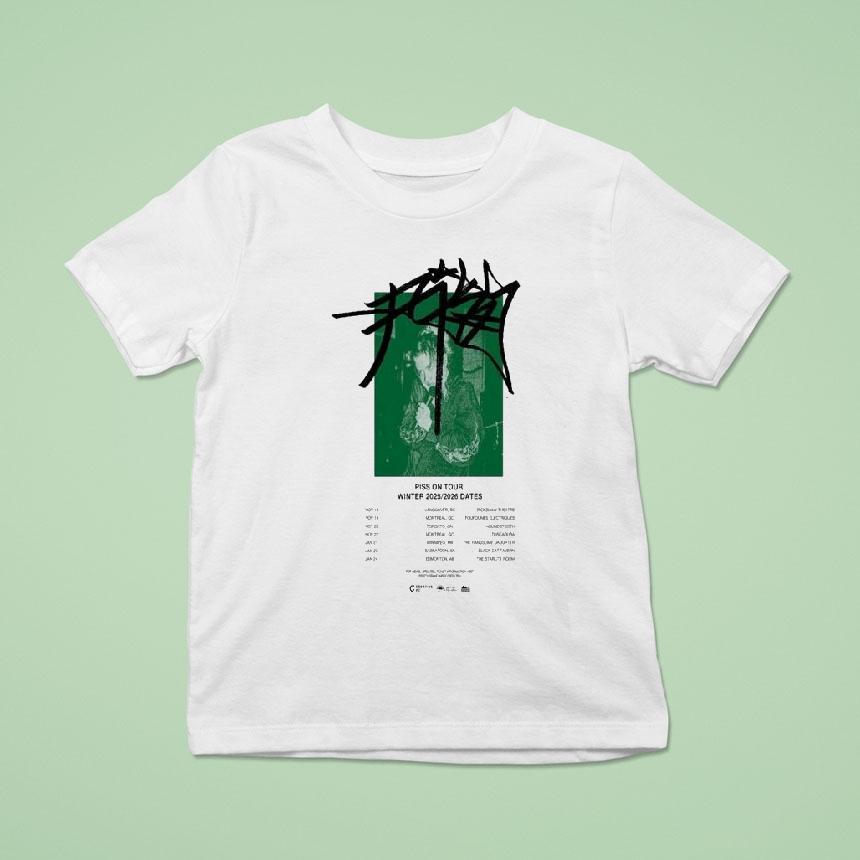 Piss Winter Tour 2025-2026 Dates Shirt