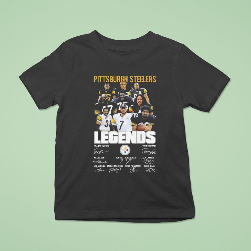 Pittsburgh Slers Legends Players Signatures 2025 Shirt
