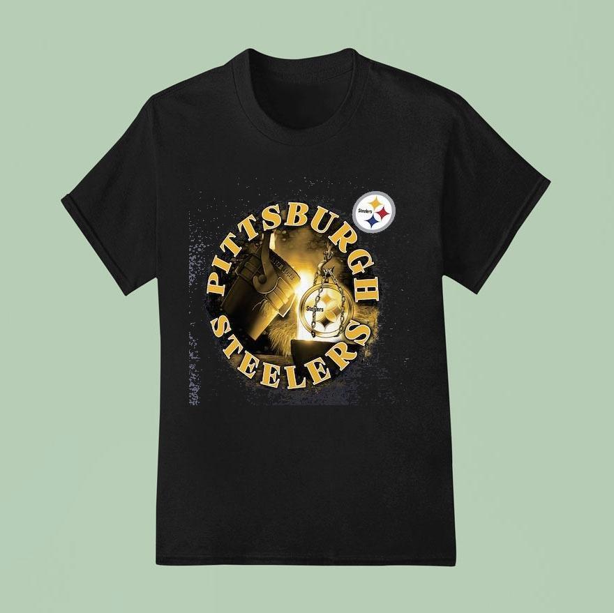 Pittsburgh Steelers Fanatics Heathered Charcoal Sporting Chance Shirt
