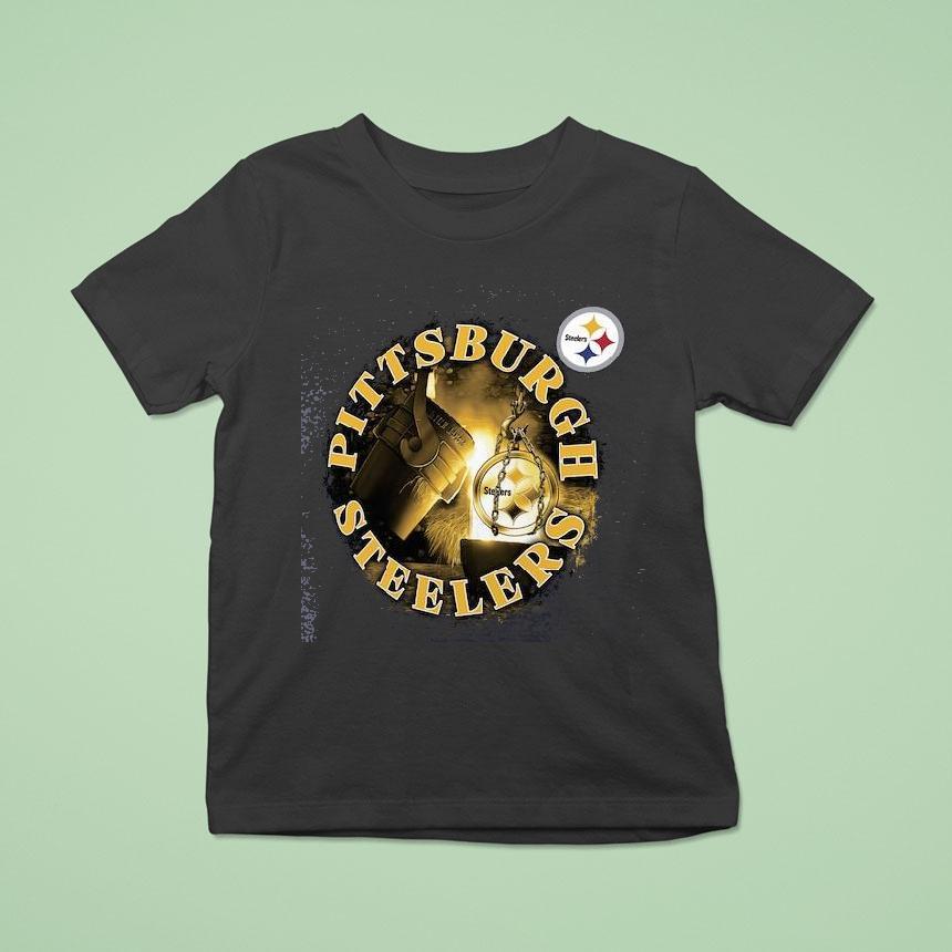 Pittsburgh Steelers Fanatics Heathered Charcoal Sporting Chance Shirt