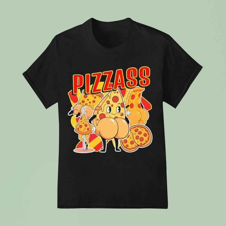 Pizzass Pizza Characters Graphic Shirt