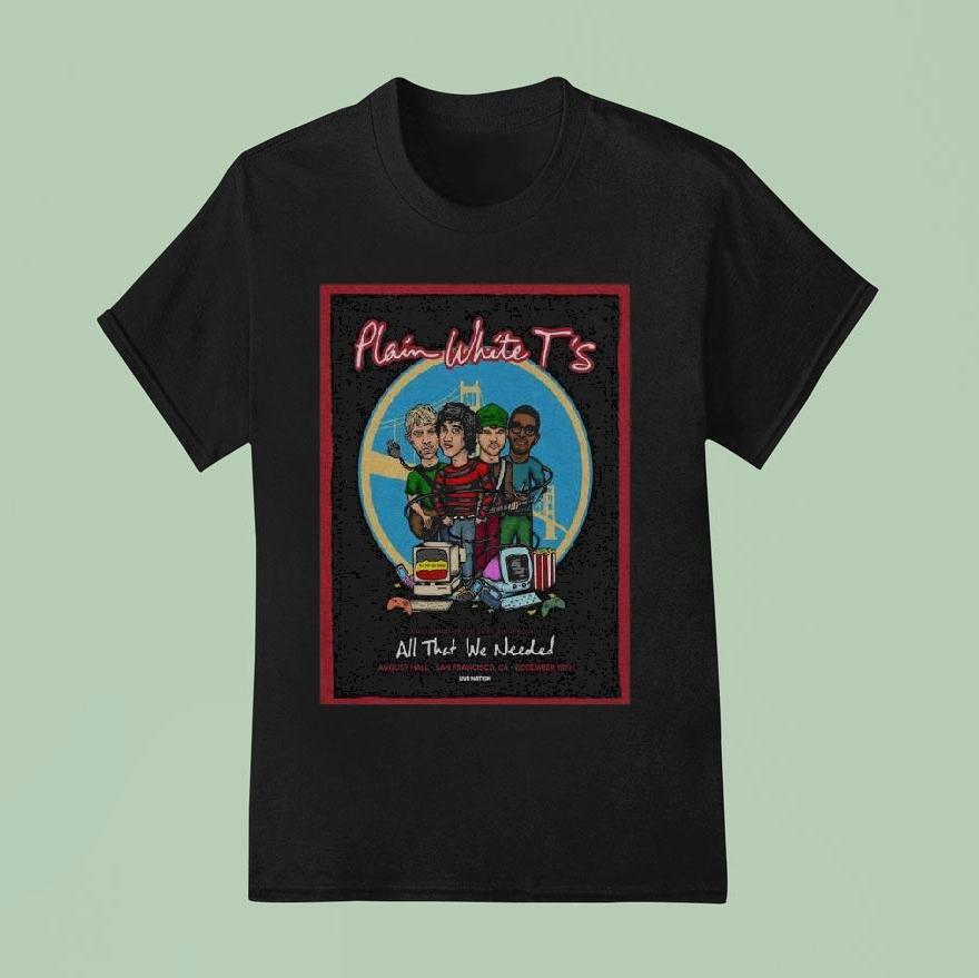 Plain White T’s December 19 2025 San Francisco, Ca Shirt