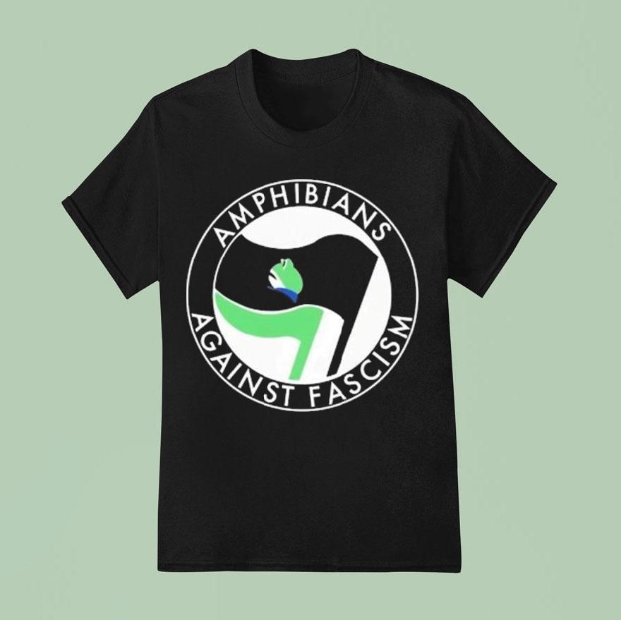 Portland Frogs Amphibians Against Fascism Antifa 2025 Shirt