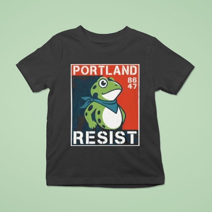 Portland Resist 86 47 Frog Shirt