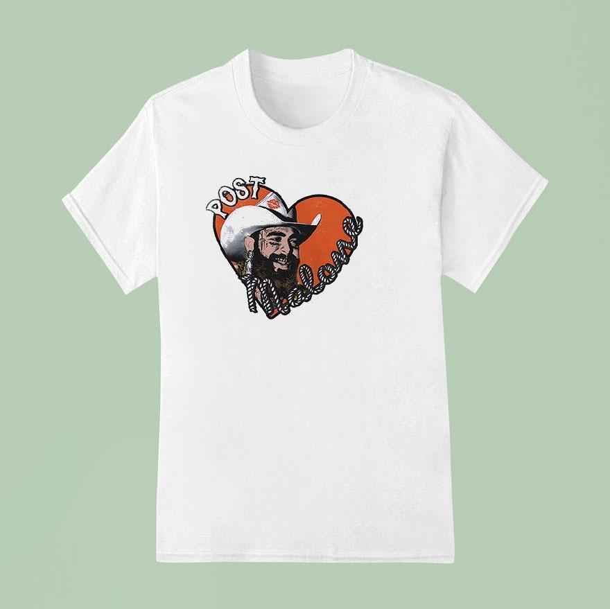 Post Malone Big Ass Stadium Tour Porty Co Heart Dates Shirt