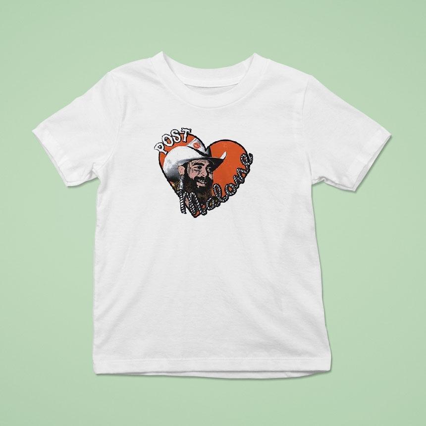 Post Malone Big Ass Stadium Tour Porty Co Heart Dates Shirt
