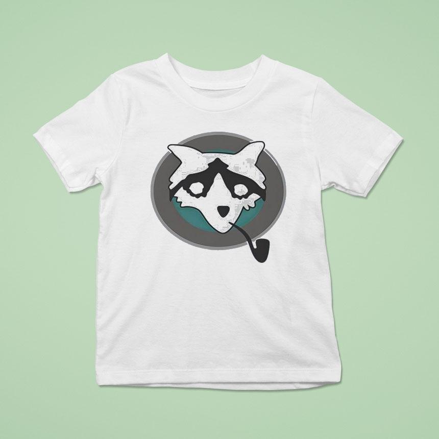Raccoon With Pipe Shirt