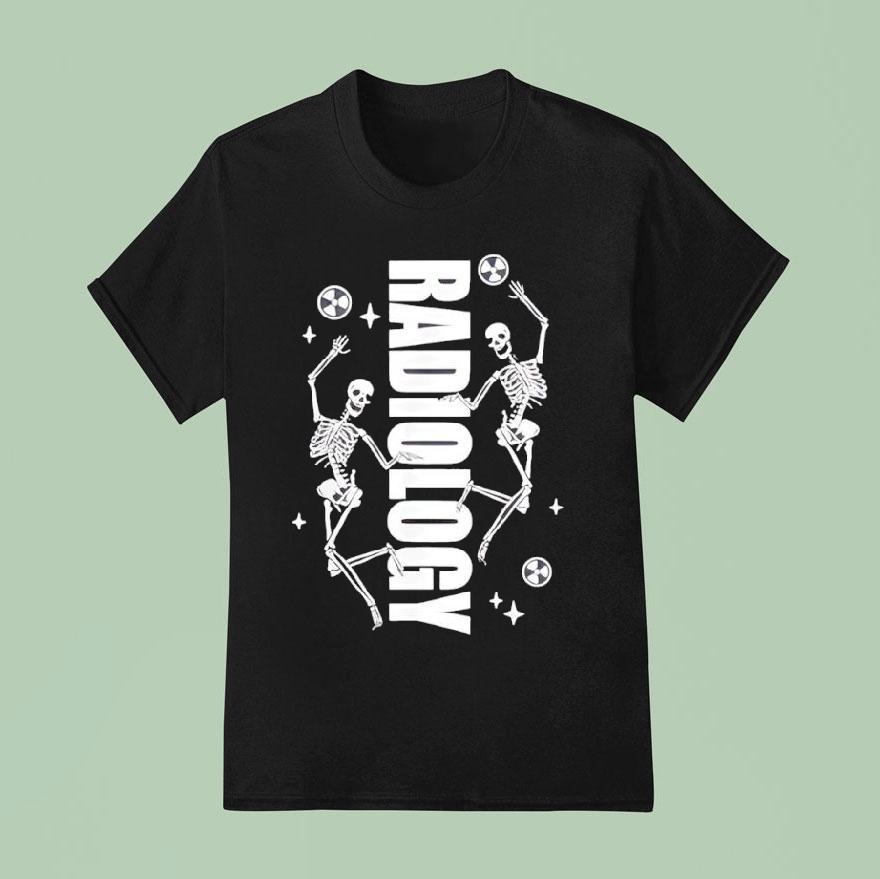 Radiology Department Skeleton Radiologic X-ray Tech Shirt