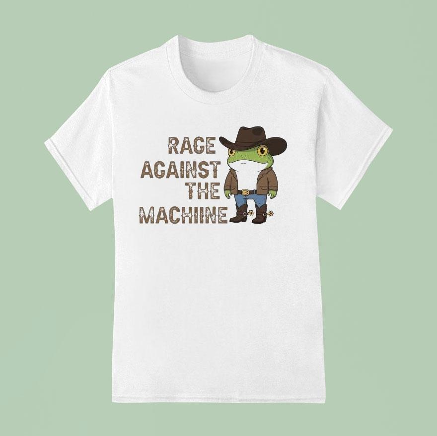 Rage Against The Machine Portland Frog Anti-ice Cowboy Shirt