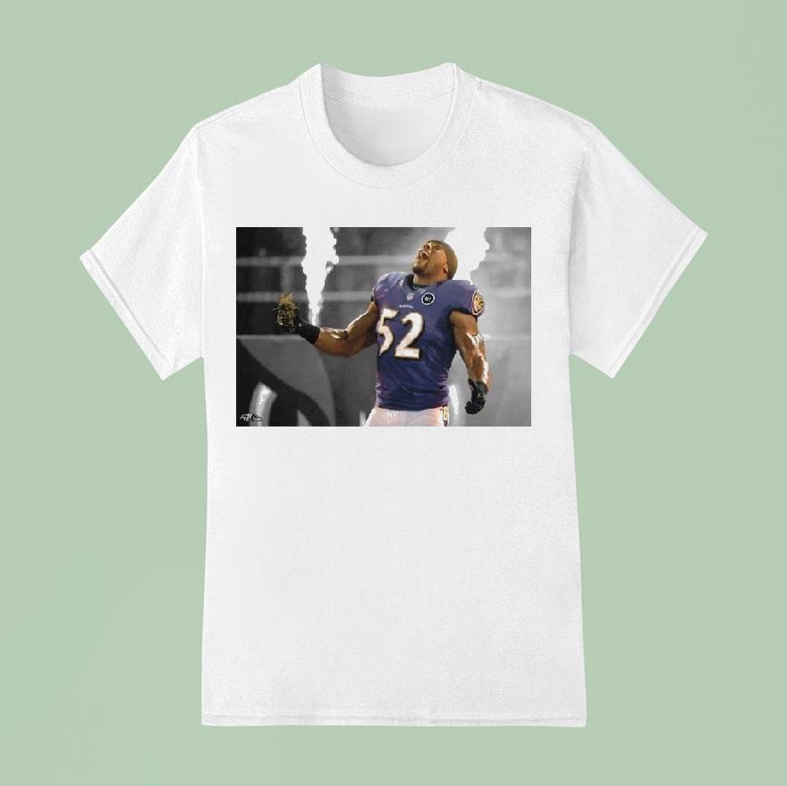 Ray Lewis Baltimore Ravens Pay Homage Tri-blend Shirt