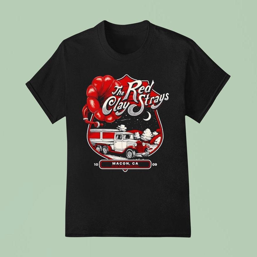 Red Clay Strays Atrium Health Amphitheater Oct 09 2025 Macon Ga Shirt