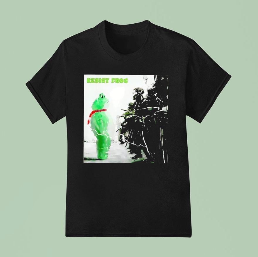 Resist Frog Porland Peaceful Protest Shirt