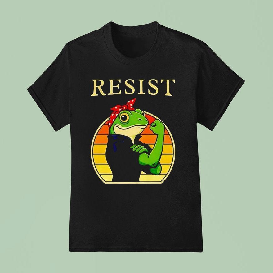 Resist Portland Frog Rosie Shirt