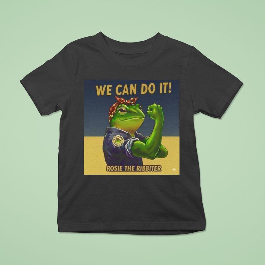 Rosie The Ribbiter We Can Do It Frog Shirt
