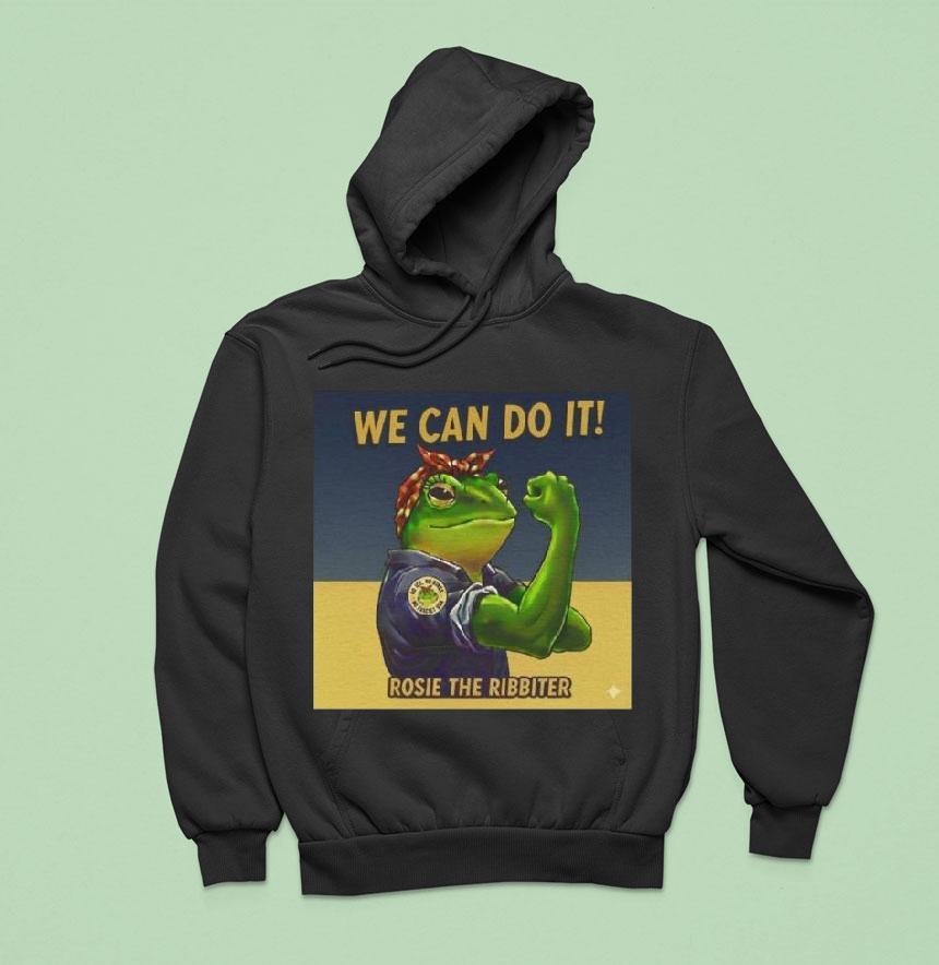 Rosie The Ribbiter We Can Do It Frog Shirt