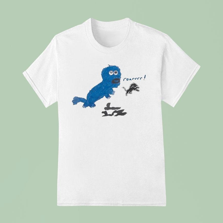 Sam Laporta X Rookie Draw Detroit Lions Roar Logo Shirt