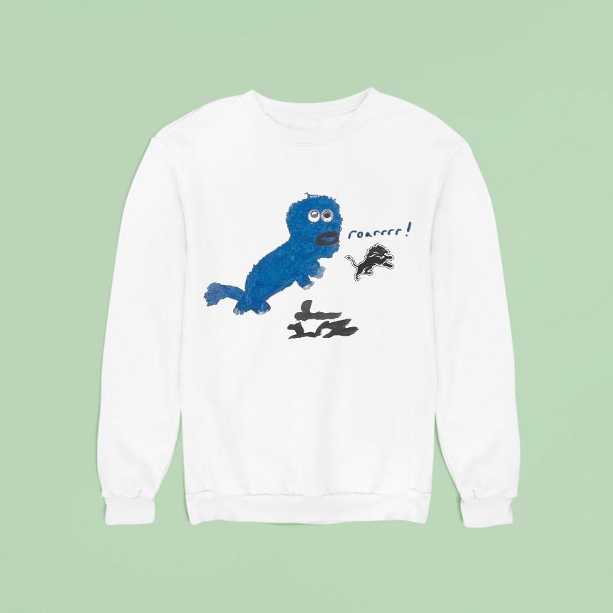 Sam Laporta X Rookie Draw Detroit Lions Roar Logo Shirt Sam Laporta X Rookie Draw Detroit Lions Roar Logo Shirt