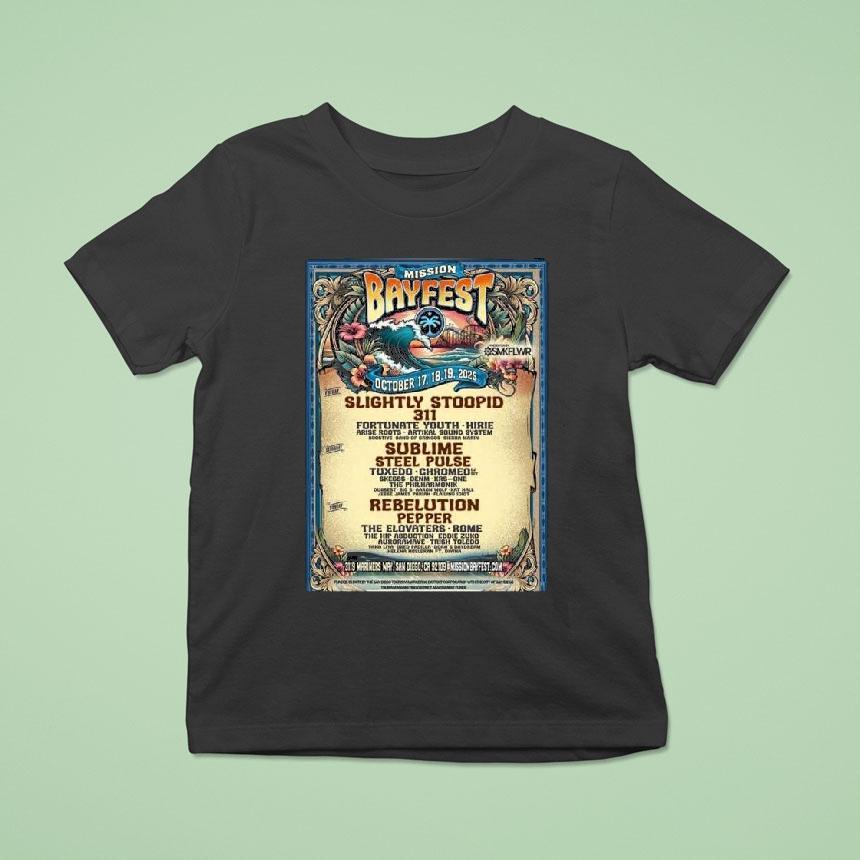 San Diego Bayfest Lineup In San Diego California On October 17 18 19 2025 Shirt