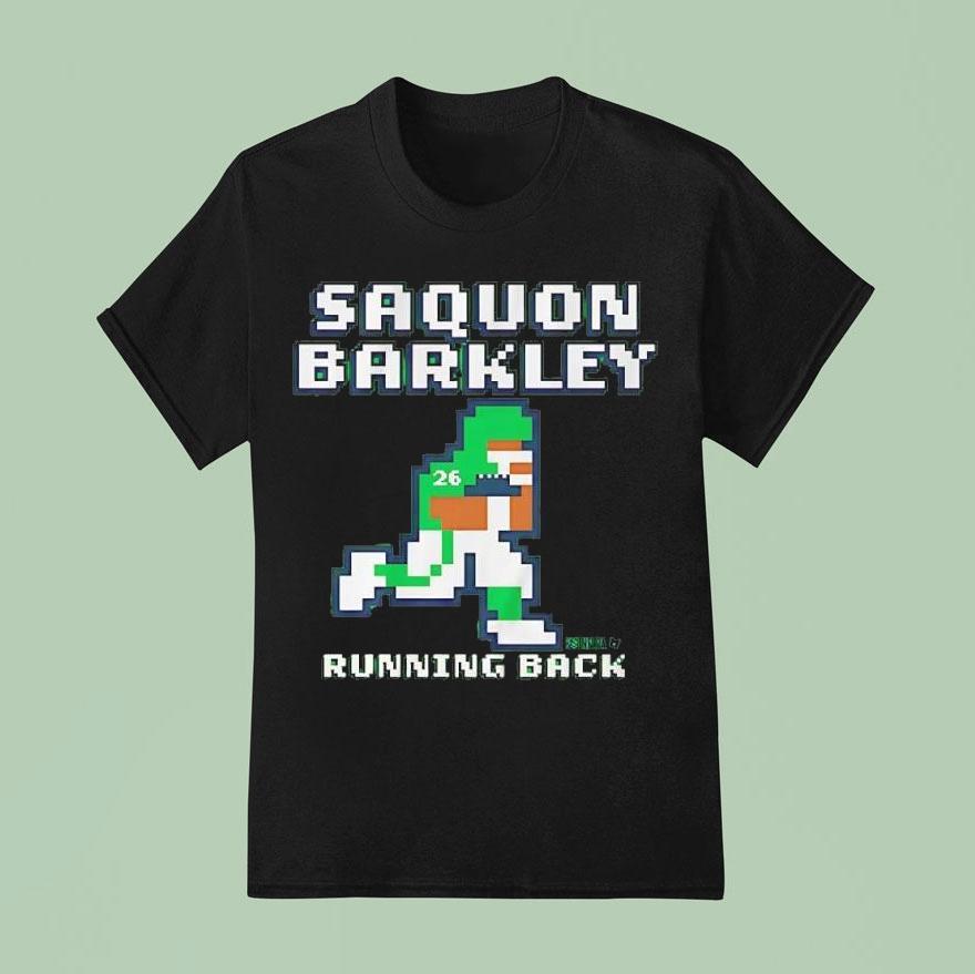 Saquon Barkley Retro Baller Running Back Player Graphic Shirt