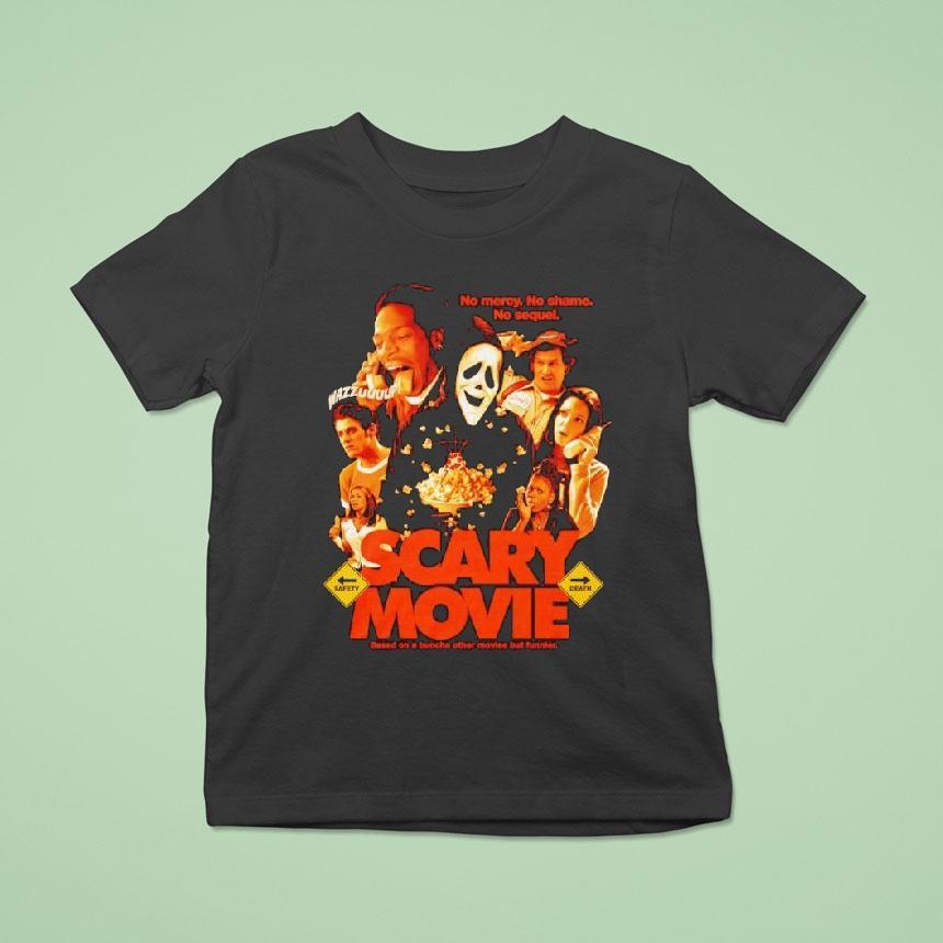 Scary Movie Wazzuuuup No Mercy No Shame No Sequel Shirt