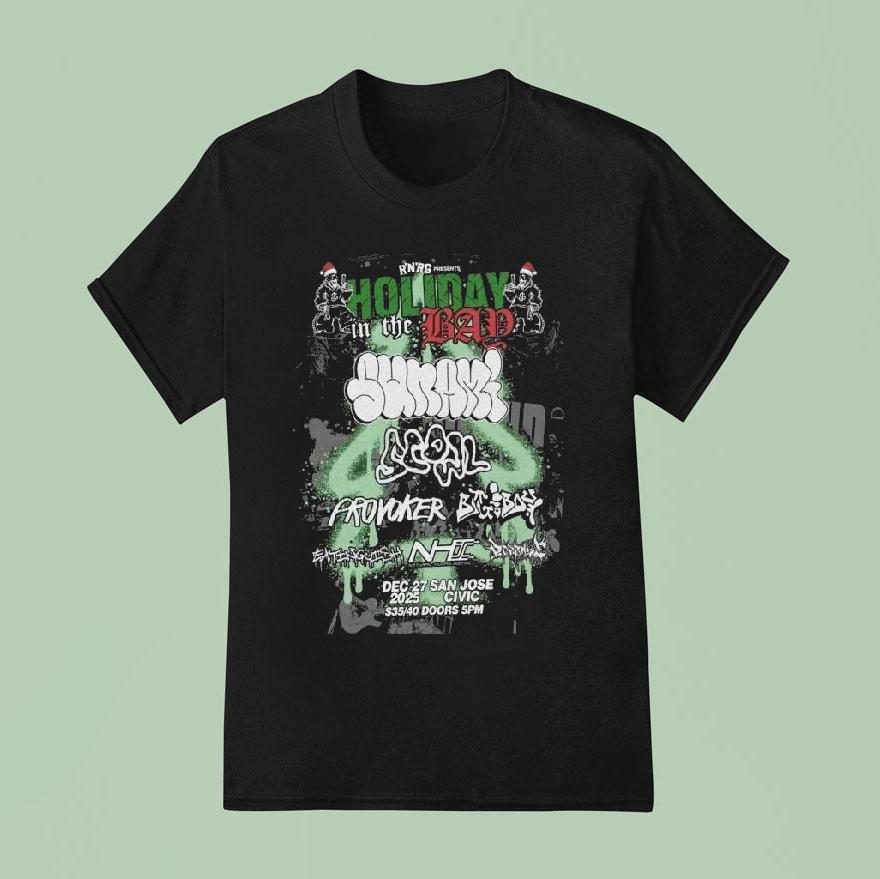 Scowl Sunami San Jose Civic San Jose Ca Event December 27 2025 Shirt