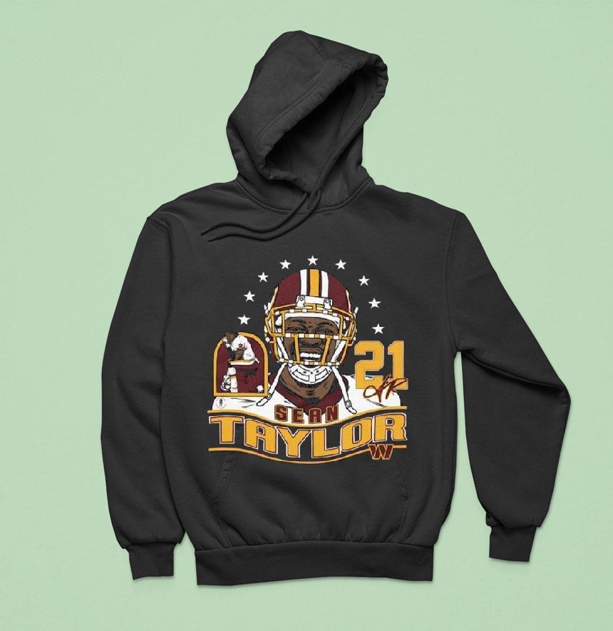 Sean Taylor Burgundy Washington Commanders Retired Player Classic Caricature Shirt Sean Taylor Burgundy Washington Commanders Retired Player Classic Caricature Shirt