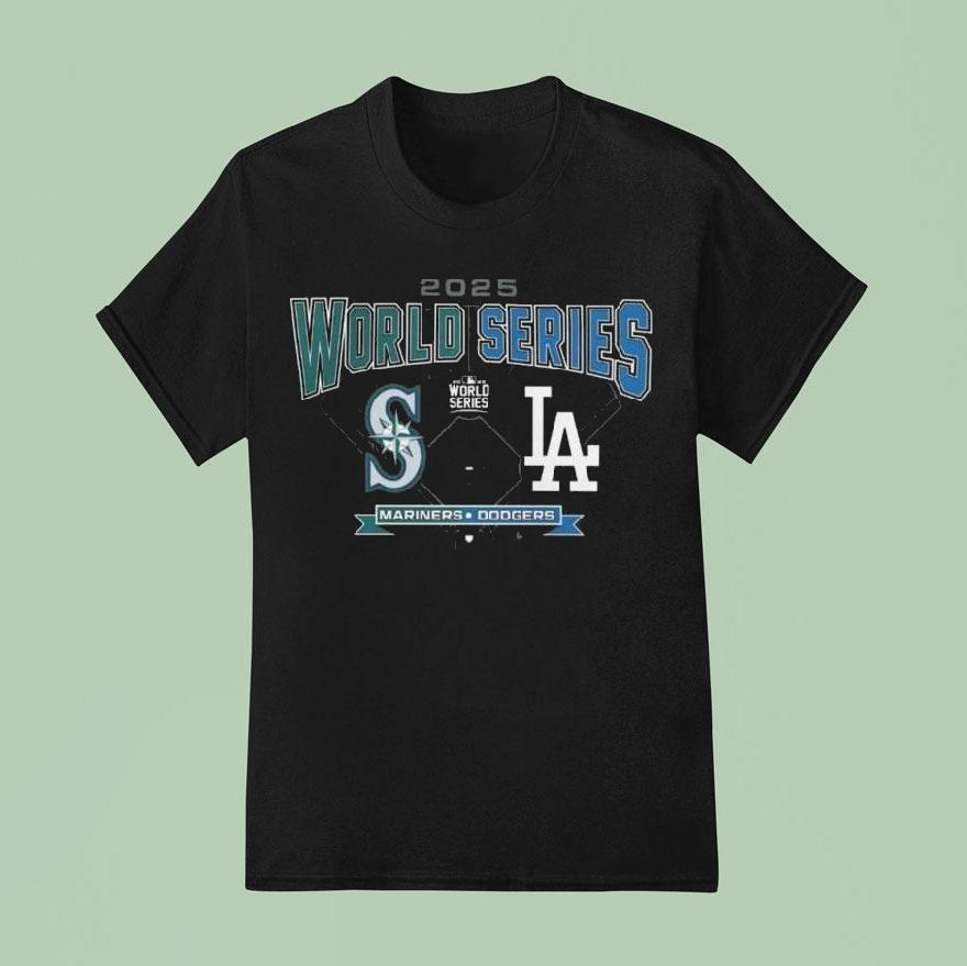 Seattle Mariners Vs Los Angeles Dodgers 2025 Mlb World Series Change-up Matchup Shirt