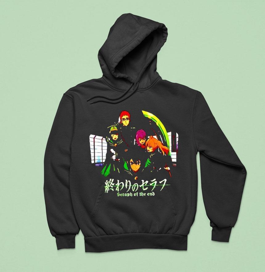Seraph Of The End Yuichiro Hyakuya Mikaela Hyakuya Shinoa Hiragi Yoichi Saotome Mitsuba Sangu Shirt Seraph Of The End Yuichiro Hyakuya Mikaela Hyakuya Shinoa Hiragi Yoichi Saotome Mitsuba Sangu Shirt