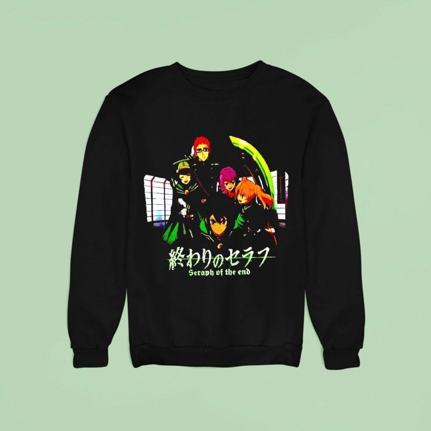 Seraph Of The End Yuichiro Hyakuya Mikaela Hyakuya Shinoa Hiragi Yoichi Saotome Mitsuba Sangu Shirt Seraph Of The End Yuichiro Hyakuya Mikaela Hyakuya Shinoa Hiragi Yoichi Saotome Mitsuba Sangu Shirt