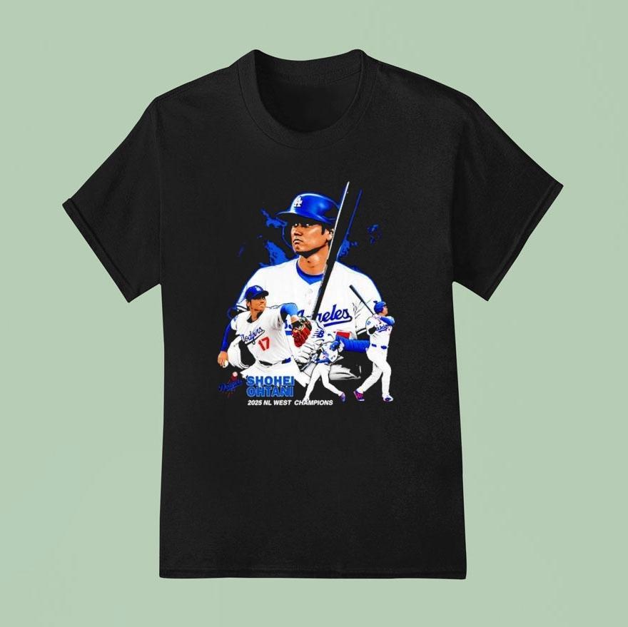 Shohei Ohtani Los Angeles Dodgers 2025 Nl West Champions Shirt