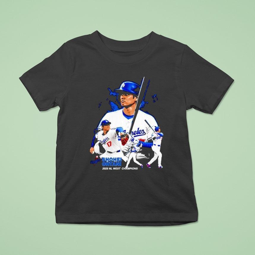 Shohei Ohtani Los Angeles Dodgers 2025 Nl West Champions Shirt