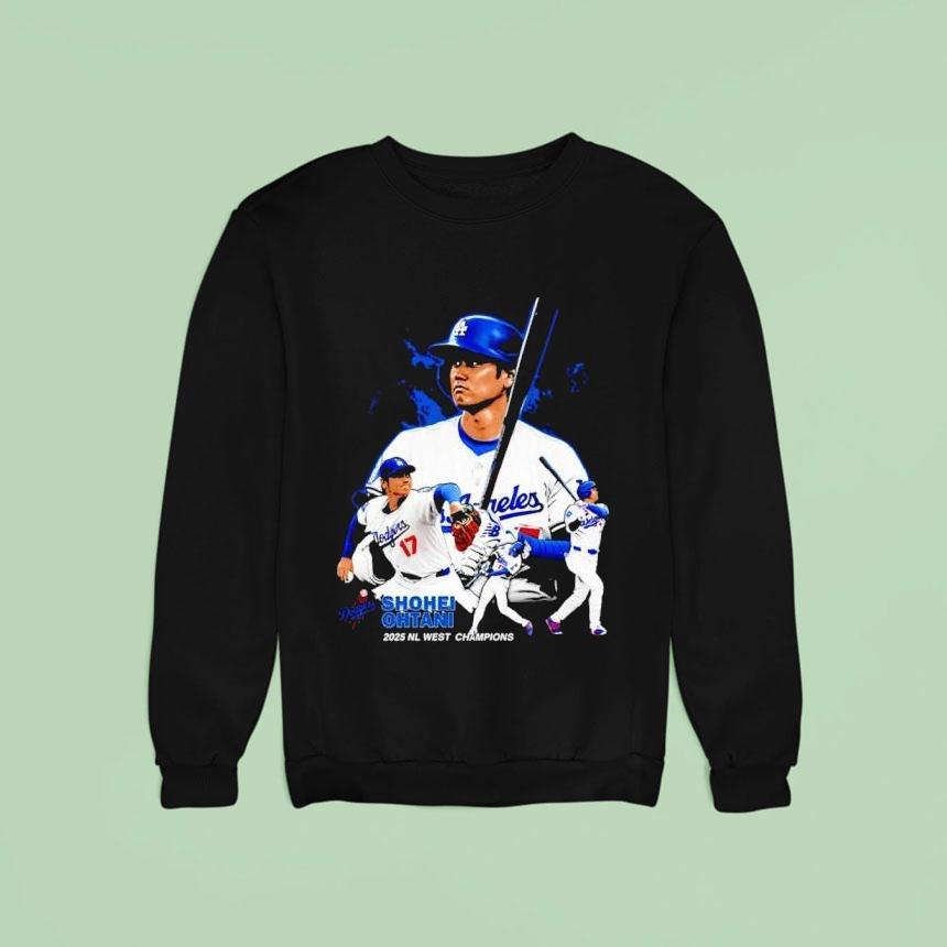 Shohei Ohtani Los Angeles Dodgers 2025 Nl West Champions Shirt Shohei Ohtani Los Angeles Dodgers 2025 Nl West Champions Shirt