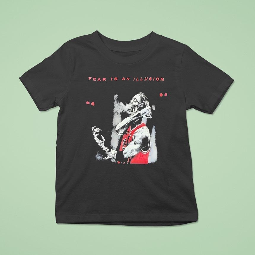 Skeleton Fear Is An Illusion Chicago Bulls Shirt