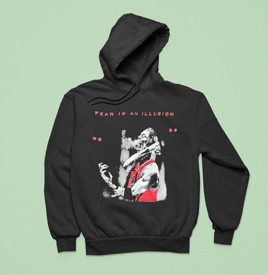 Skeleton Fear Is An Illusion Chicago Bulls Shirt Skeleton Fear Is An Illusion Chicago Bulls Shirt