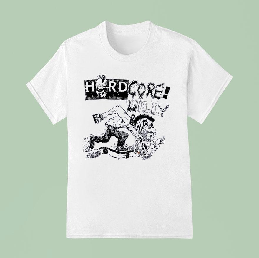 Skull Punk Hardcore Willy Baro Feiner Horror Character Shirt