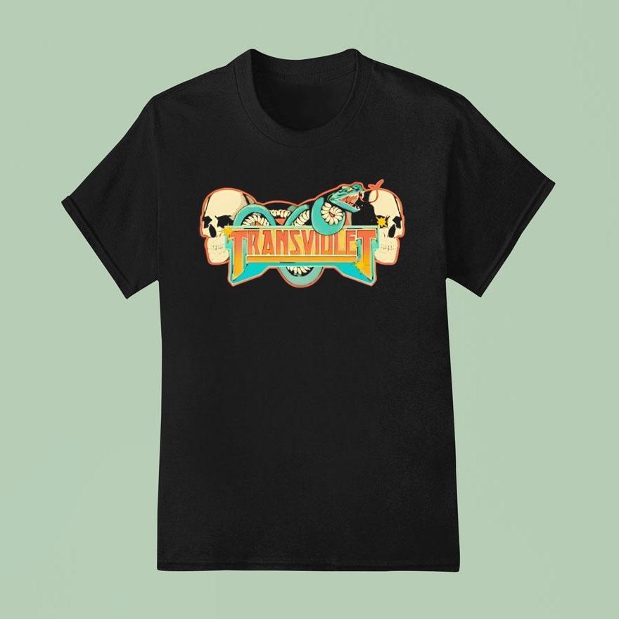 Skulls And Snake Transviolet Shirt
