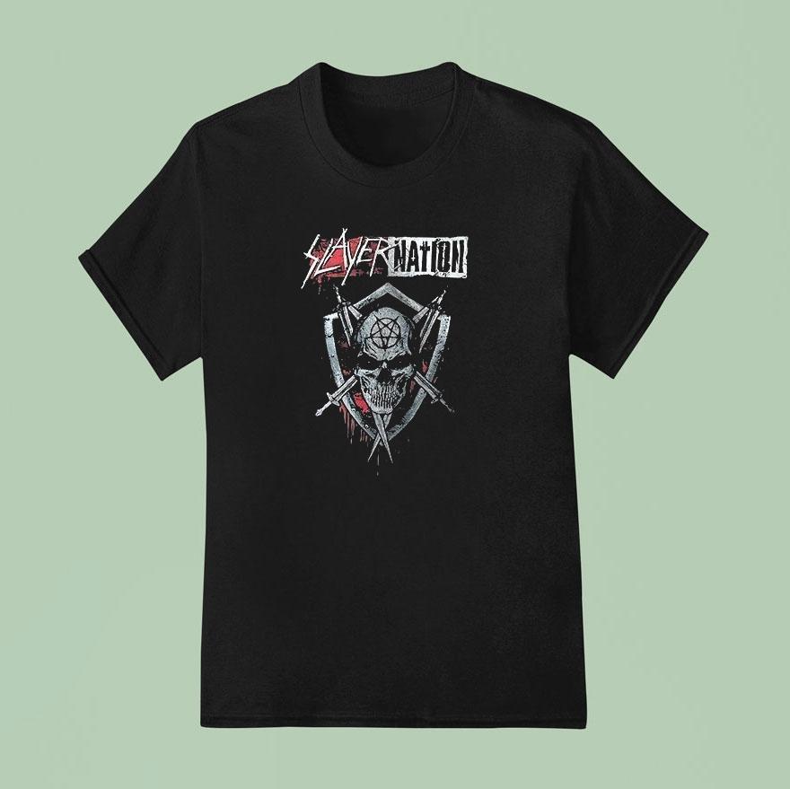 Slayer Nation 2025 North American Tour Dates List Shirt