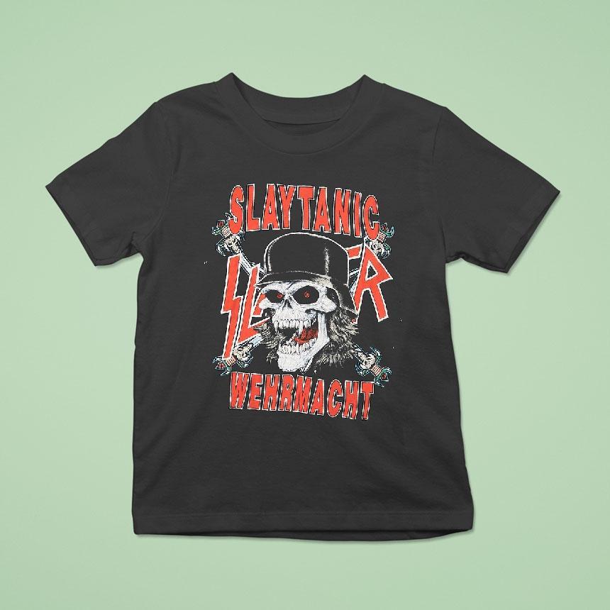 Slayer Slaytanic Wehrmacht Metal Band Retro Shirt