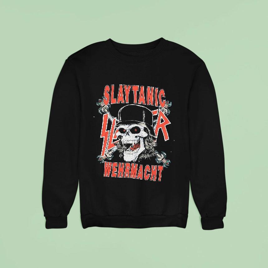 Slayer Slaytanic Wehrmacht Metal Band Retro Shirt Slayer Slaytanic Wehrmacht Metal Band Retro Shirt