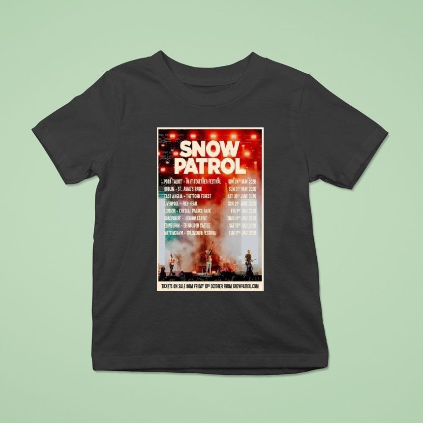 Snow Patrol Uk Ireland Tour 2026 Shirt