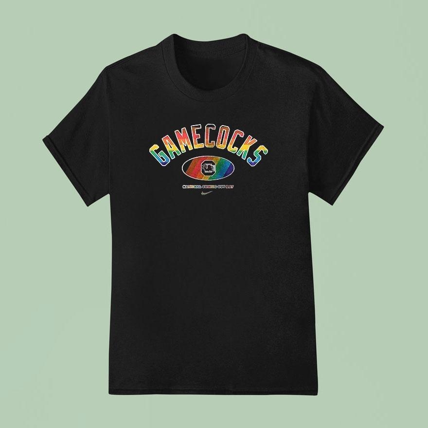 South Carolina Gamecocks Lgbt Pride 2025 National Coming Out Day Logo Shirt
