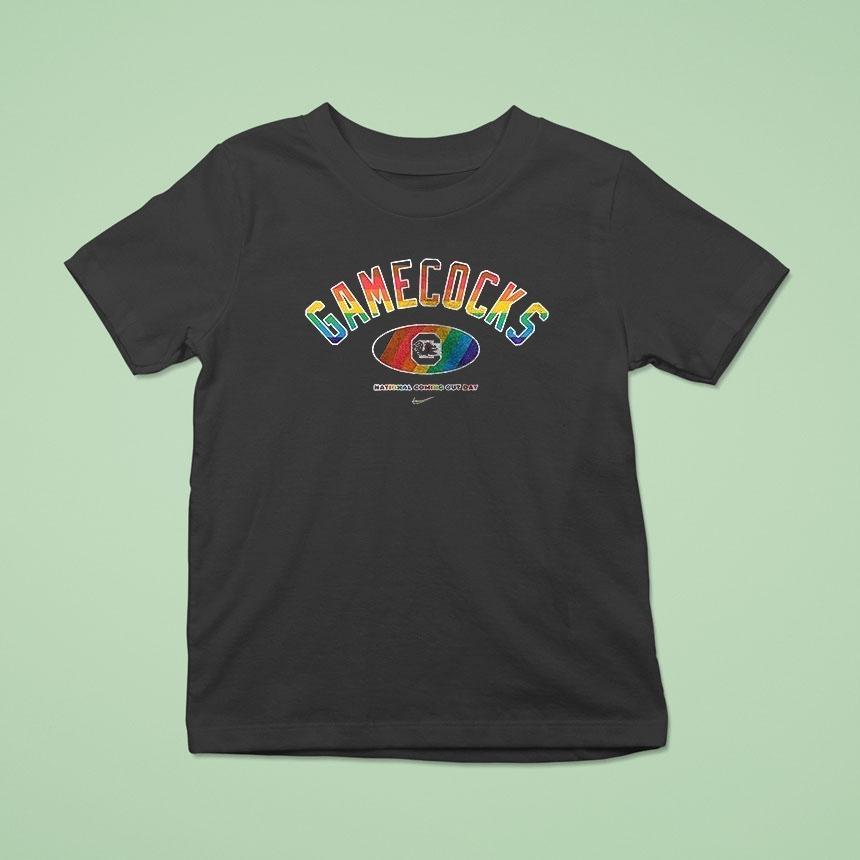South Carolina Gamecocks Lgbt Pride 2025 National Coming Out Day Logo Shirt